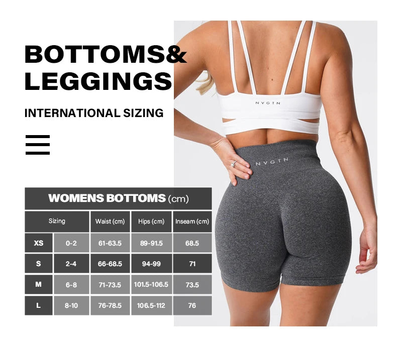 Nvgtn Seamless Pro Shorts Spandex Shorts Woman Fitness Elastic Breathable Hip-lifting Leisure Sports Running