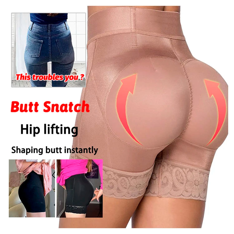 High Waist Shaper Panties Hip Buttock Lifter Belly Control Shorts Sexy Lace Shapewear Slimming Girdles Women Intimate Underwear